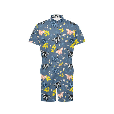 Monarch Butterfly Pattern Print Design 02 Men's Romper