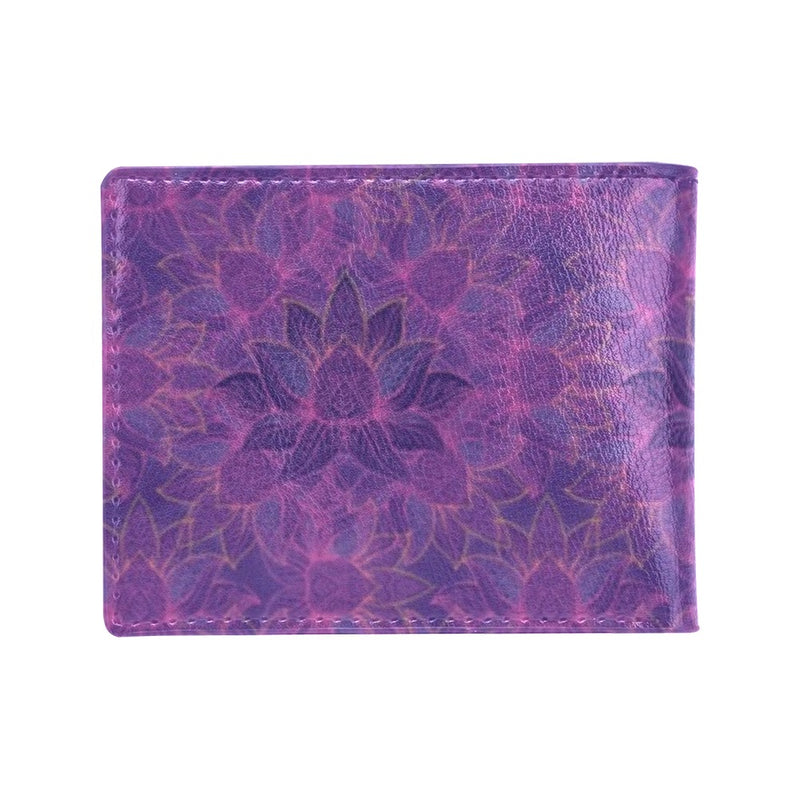 Bohemian Lotus Mandala Style Men's ID Card Wallet