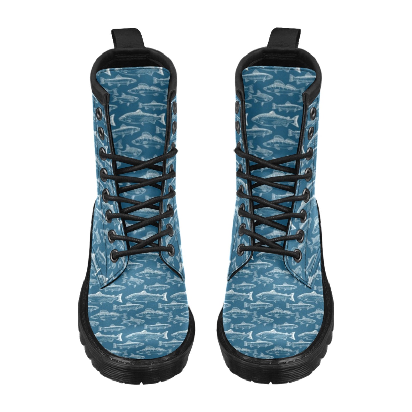 Salmon Fish Print Design LKS301 Women's Boots