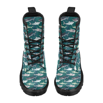 Shark Style Print Women's Boots