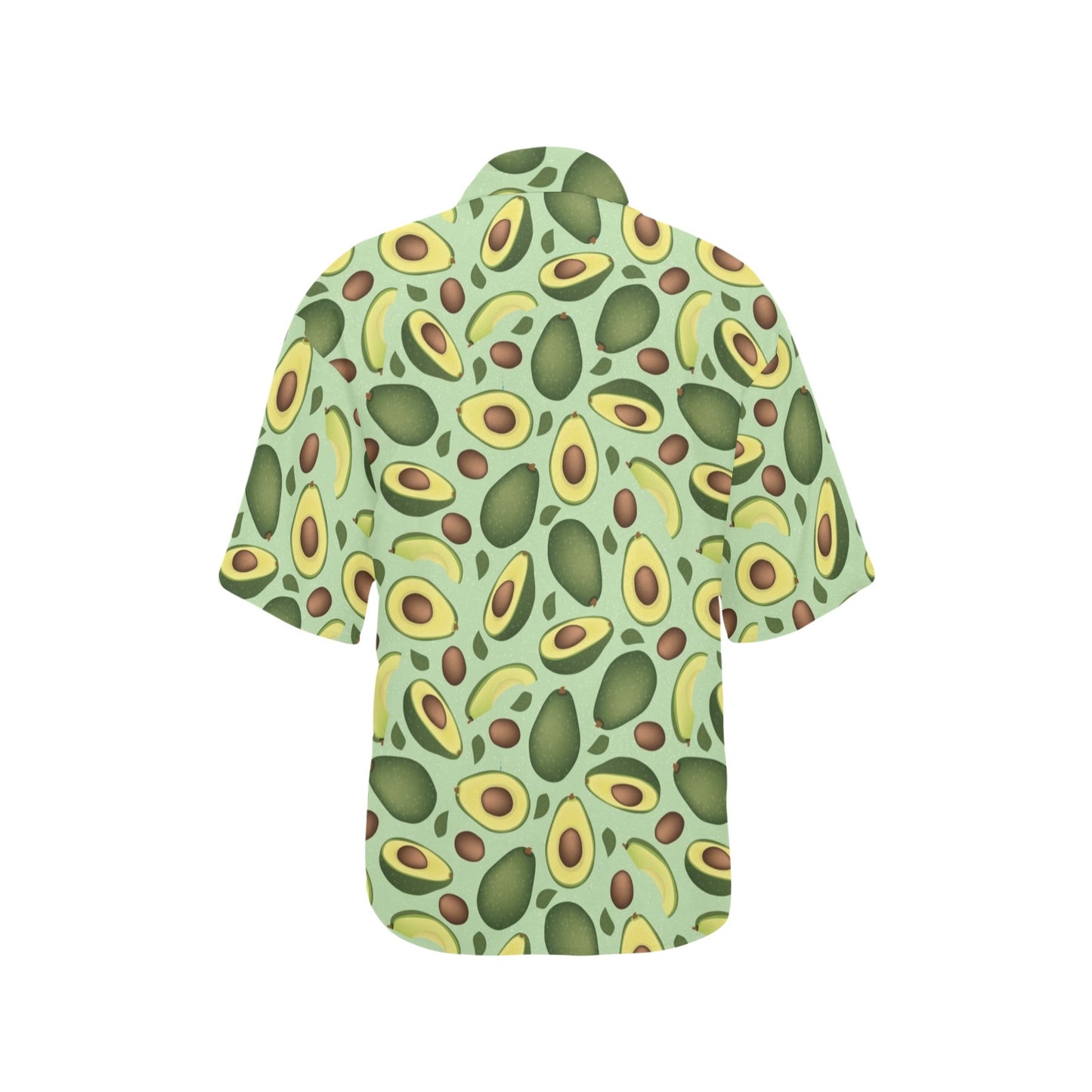 Avocado Pattern Print Design AC01 Women's Hawaiian Shirt