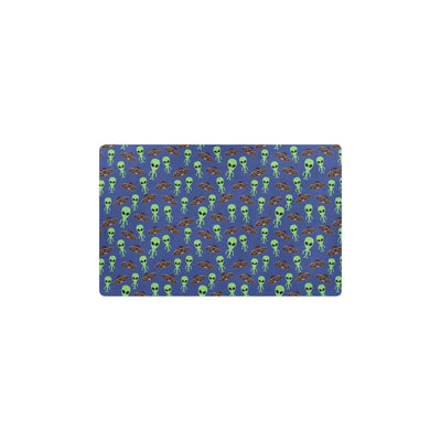 Alien Green UFO Pattern Kitchen Mat