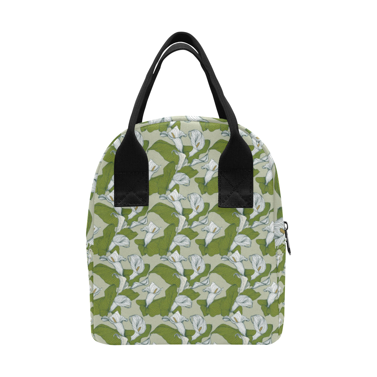 Lily Pattern Print Design LY08 Insulated Lunch Bag