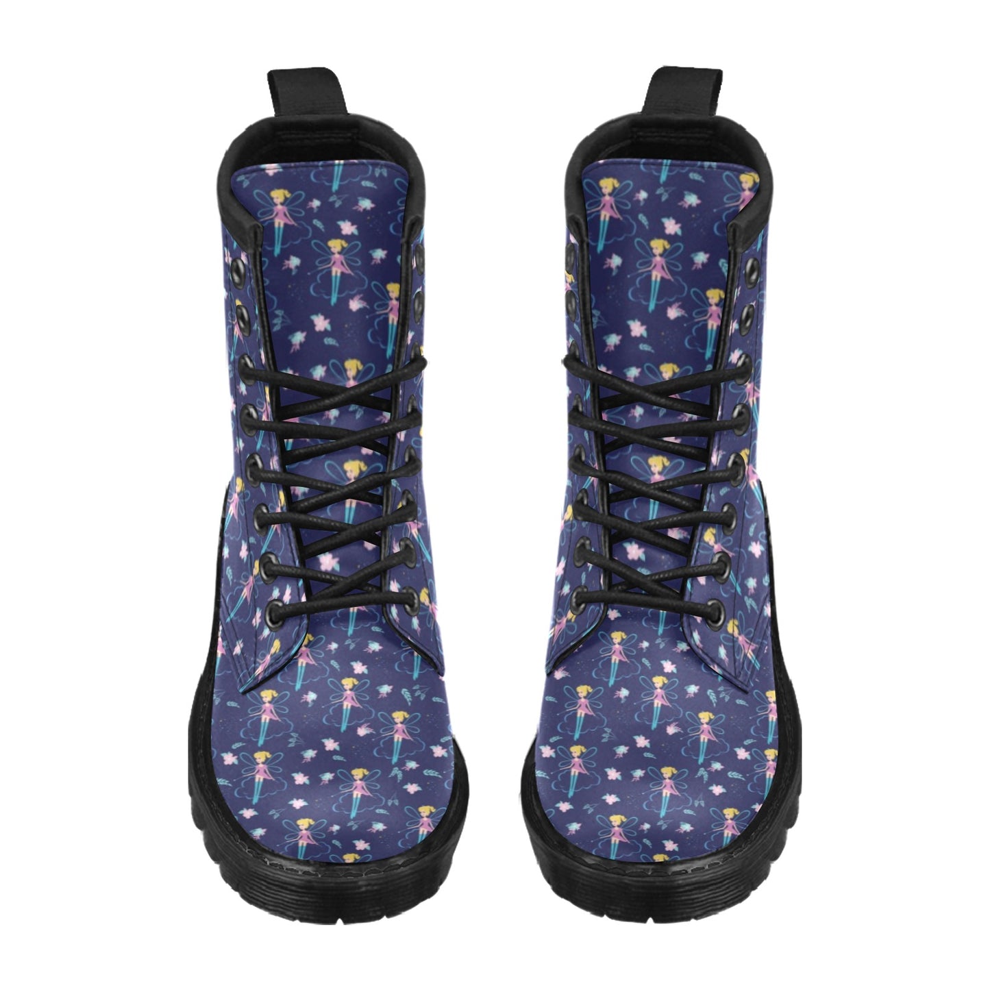 Fairy Cartoon Style Print Pattern Women's Boots