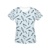 Surfboard Print Design LKS306 Women's  T-shirt