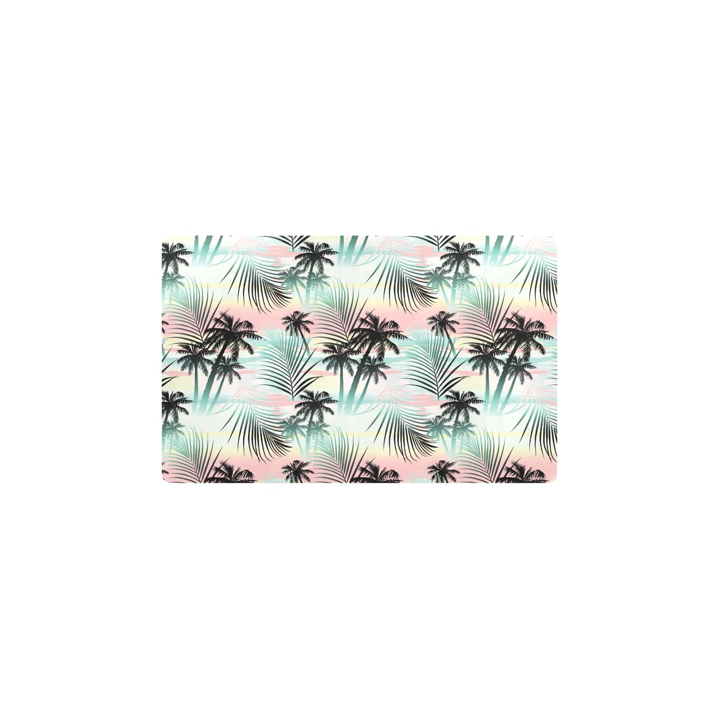 Palm Tree Pattern Print Design A03 Kitchen Mat