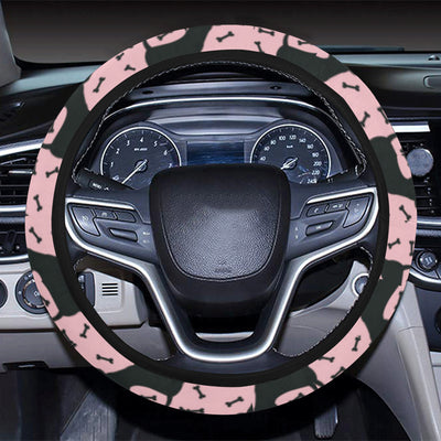 Chihuahua Pink Print Pattern Steering Wheel Cover with Elastic Edge