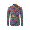 Feather Multicolor Design Print Men's Long Sleeve Shirt