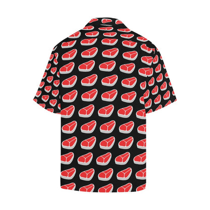 Steak Print Design LKS303 Men's Hawaiian Shirt