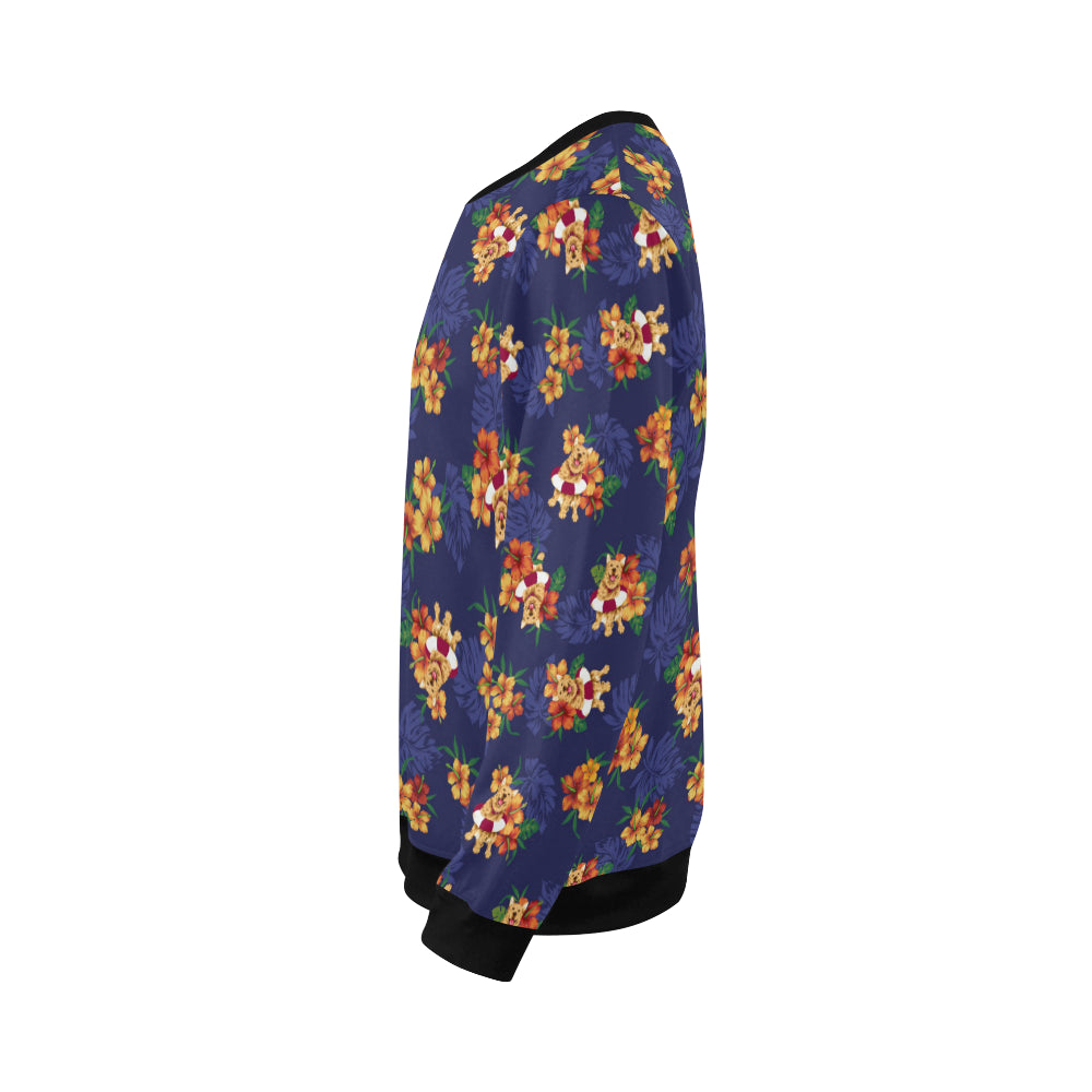 Hawaiian Themed Pattern Print Design H02 Men Long Sleeve Sweatshirt