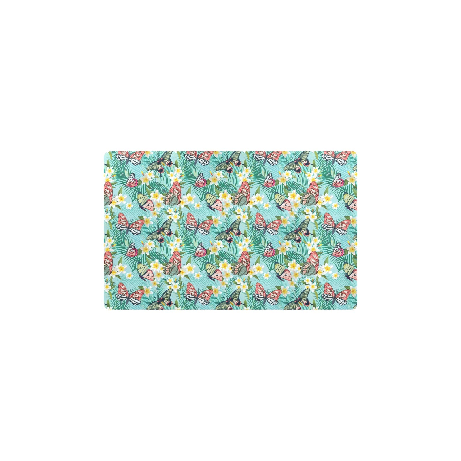 Butterfly Pattern Print Design 09 Kitchen Mat