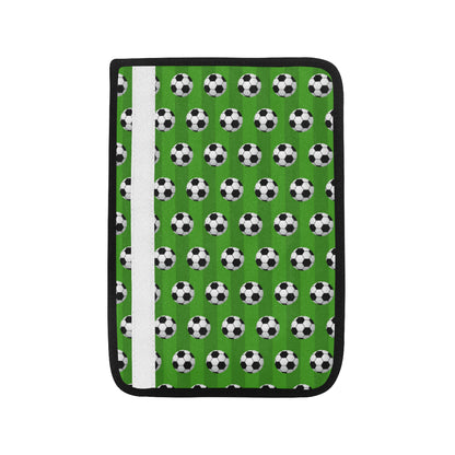 Soccer Ball Green Backgrpund Print Car Seat Belt Cover