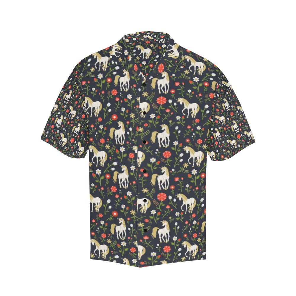 Unicorn Print Design LKS301 Men's Hawaiian Shirt