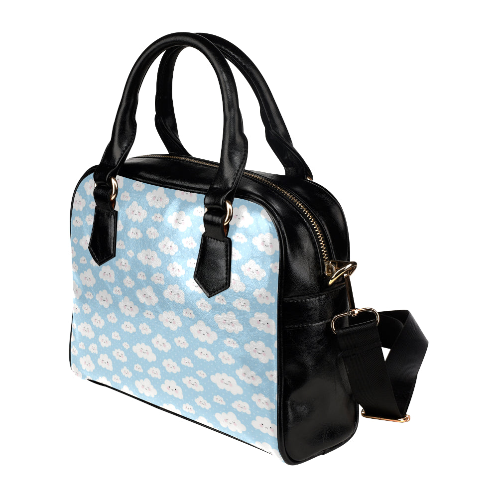 Cloud  Pattern Print Design 02 Shoulder Handbag