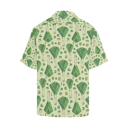 Leek Pattern Print Design 04 Men's Hawaiian Shirt