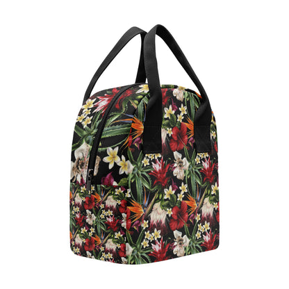 Summer Floral Pattern Print Design SF03 Insulated Lunch Bag