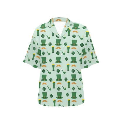 St Patricks Day Print Design LKS304 Women's Hawaiian Shirt