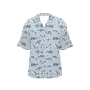 Shark Print Design LKS304 Women's Hawaiian Shirt