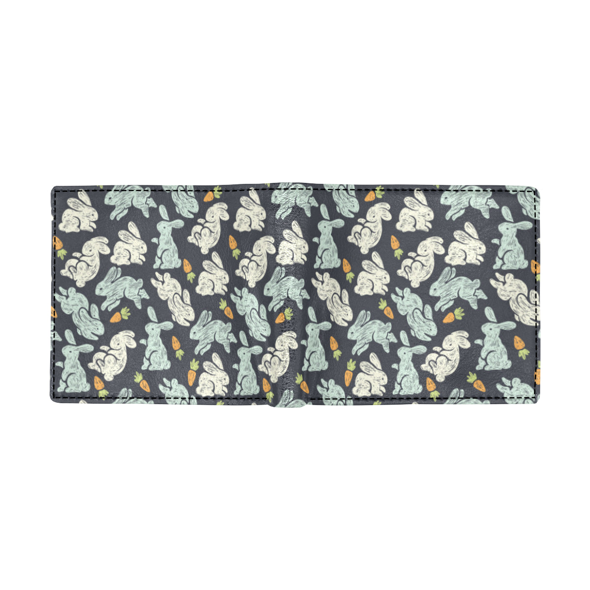 Bunny Pattern Print Design 04 Men's ID Card Wallet
