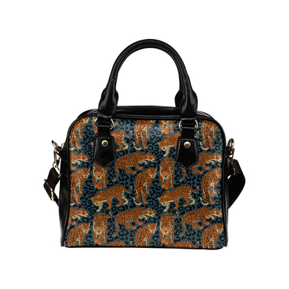 Jaguar Pattern Print Design 04 Shoulder Handbag