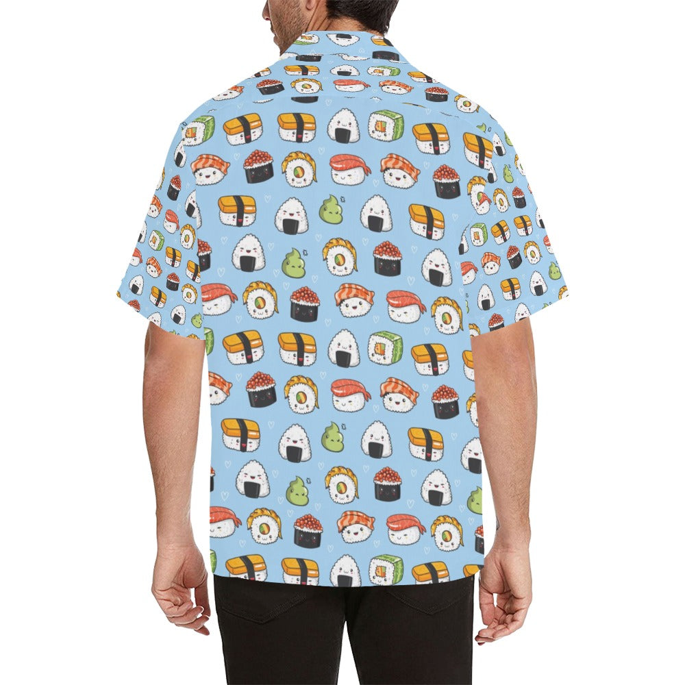 Sushi Print Design LKS303 Men's Hawaiian Shirt