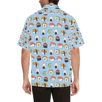 Sushi Print Design LKS303 Men's Hawaiian Shirt