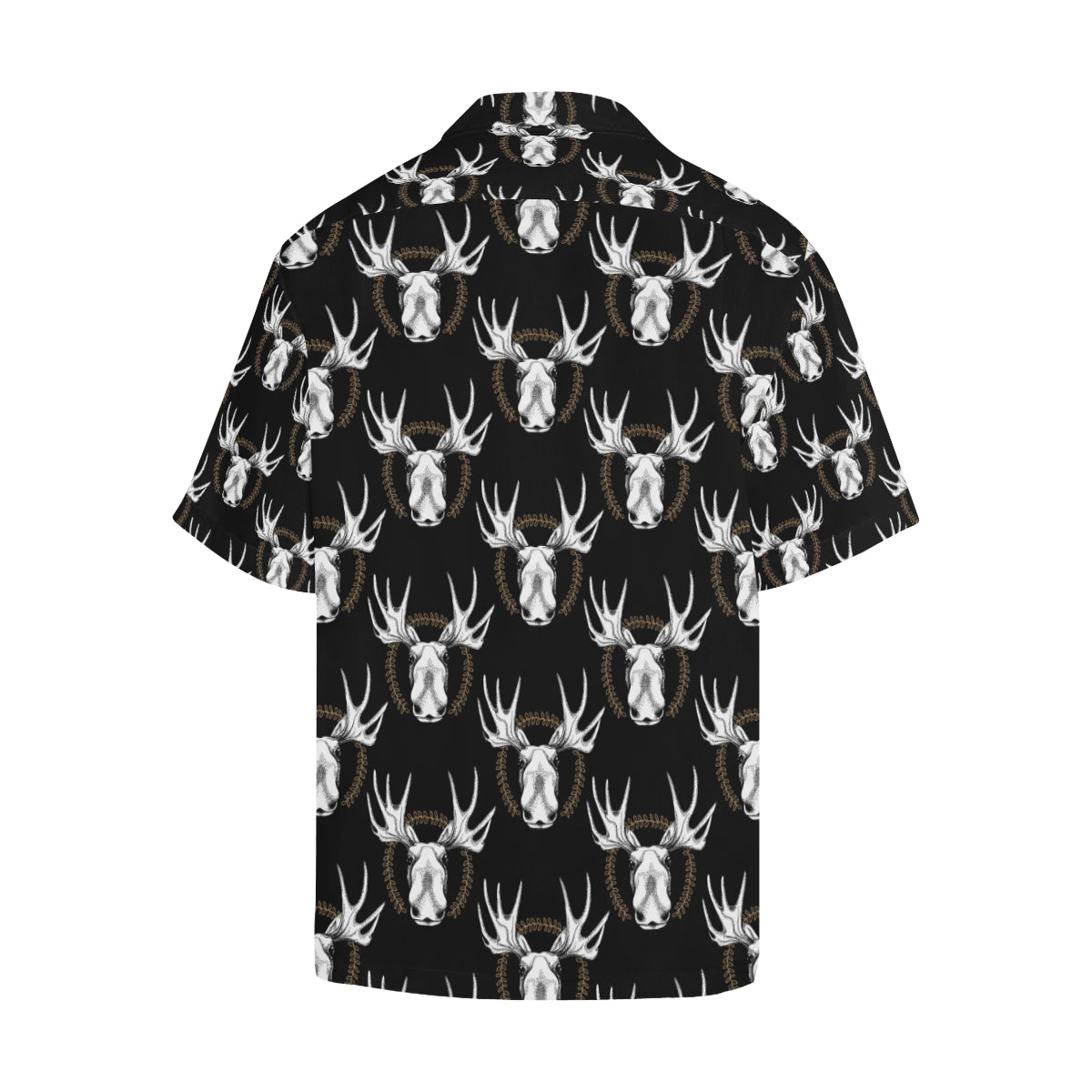 Moose Pattern Print Design 02 Men's Hawaiian Shirt