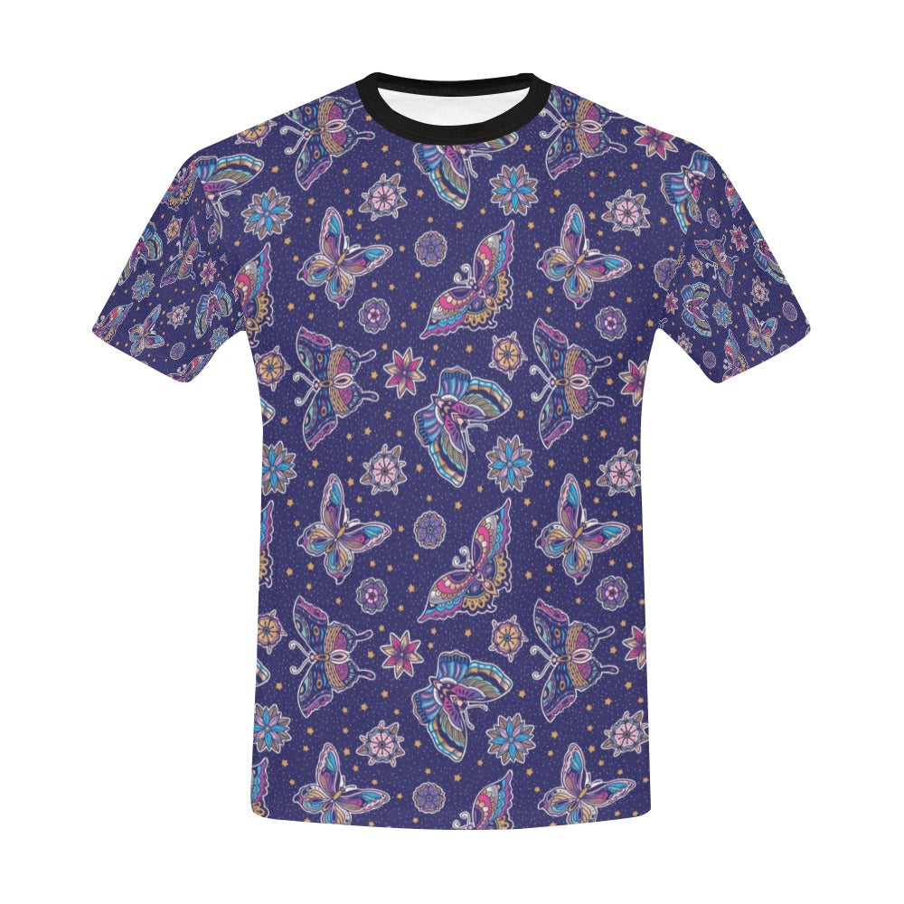 Butterfly Print Design LKS303 Men's All Over Print T-shirt