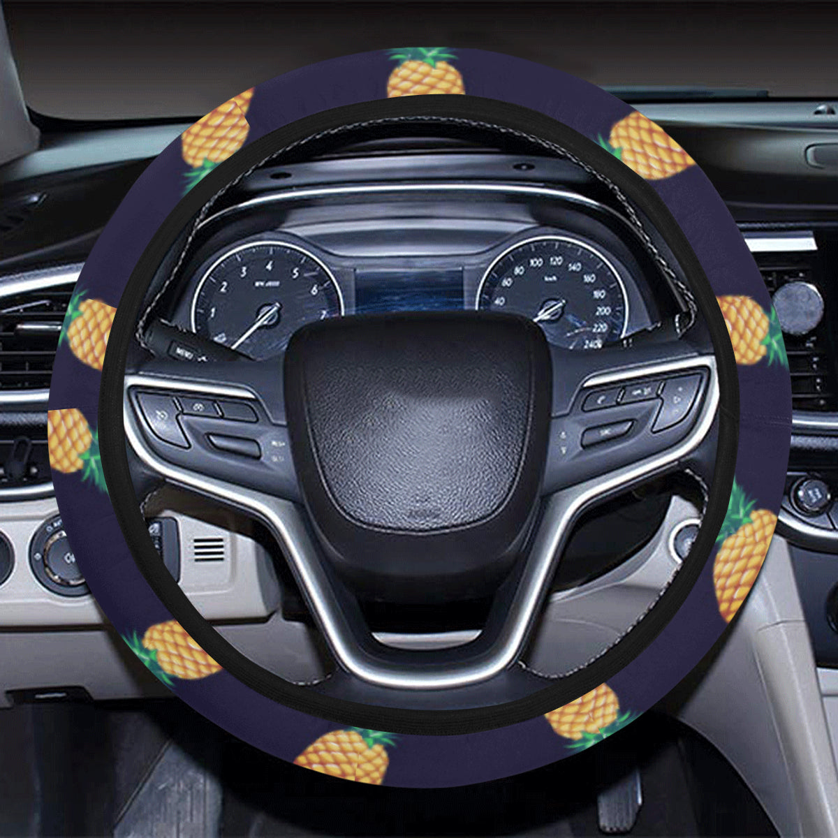 Pineapple Pattern Steering Wheel Cover with Elastic Edge