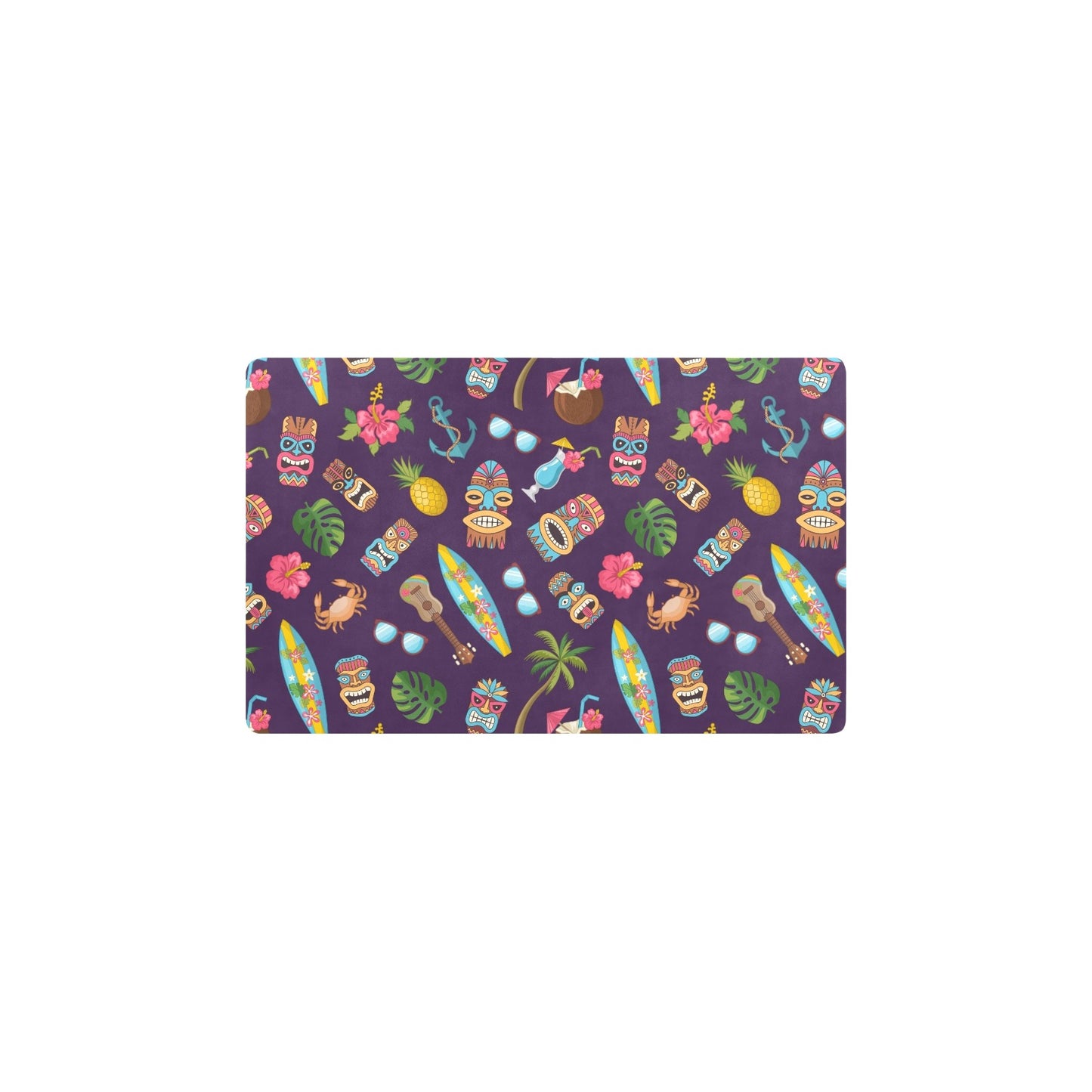 Hawaiian Themed Pattern Print Design H024 Kitchen Mat