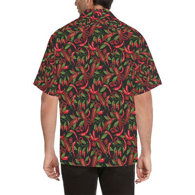 Chilli Pepper Pattern Print Design 02 Men's Hawaiian Shirt