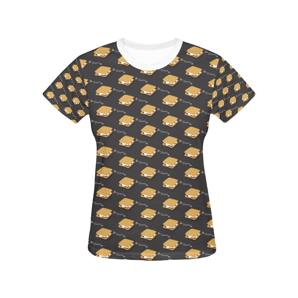 S_Mores Print Design LKS301 Women's  T-shirt