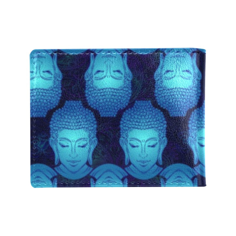 Buddha Head Mandala Men's ID Card Wallet
