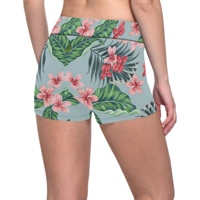 Plumeria Pattern Print Design PM027 Yoga Shorts