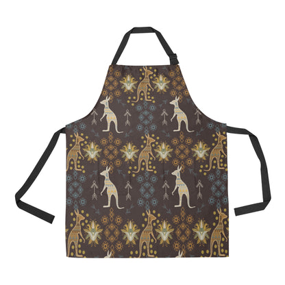 Kangaroos Pattern Print Design 03 Apron with Pocket