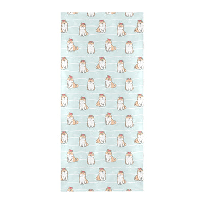 Shiba Inu Print Design LKS3011 Beach Towel 32" x 71"