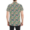 Buddha Pattern Print Design 08 Men's Short Sleeve Button Up Shirt