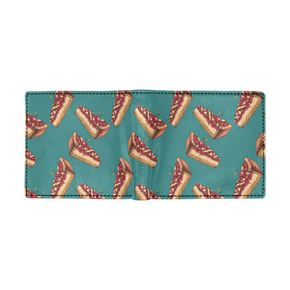 Cheesecake Cherry Pattern Print Design CK03 Men's ID Card Wallet