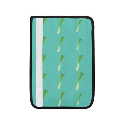 Leek Pattern Print Design 01 Car Seat Belt Cover