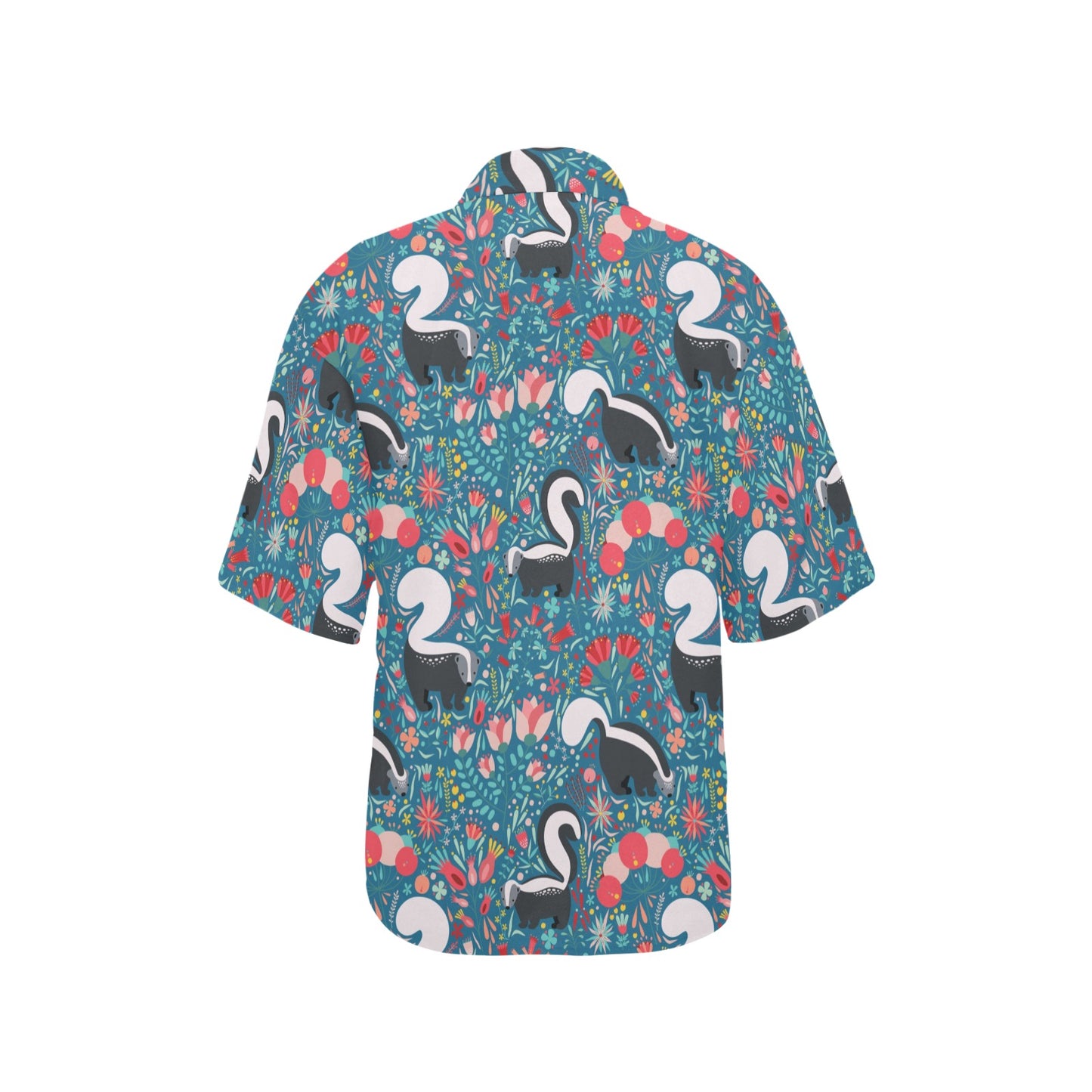Skunk Print Design LKS302 Women's Hawaiian Shirt