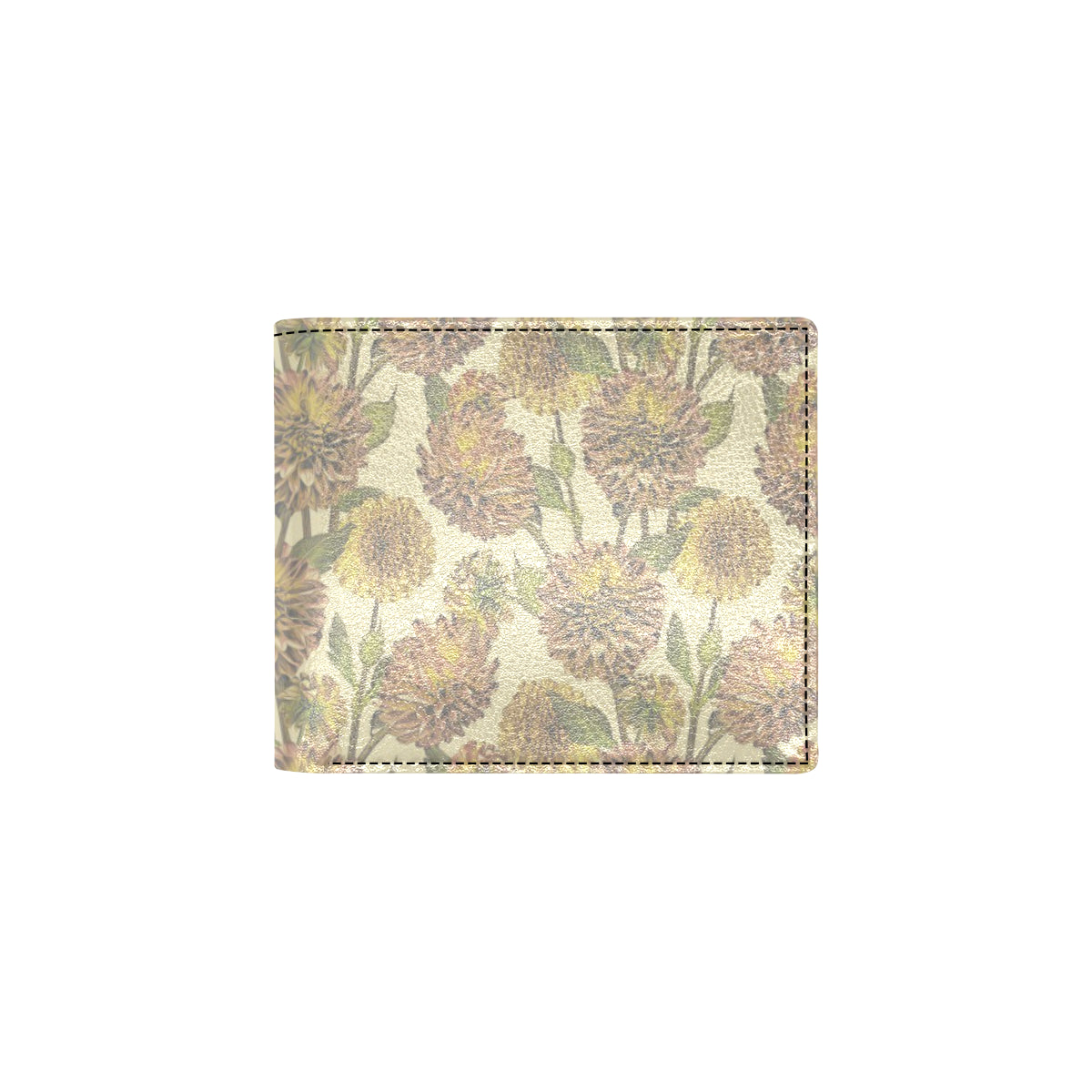 Dahlia Pattern Print Design DH09 Men's ID Card Wallet
