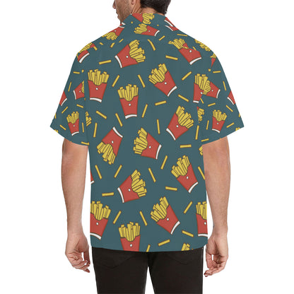French Fried Pattern Print Design 04 Men's Hawaiian Shirt