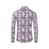 Chihuahua Happy Pattern Men's Long Sleeve Shirt