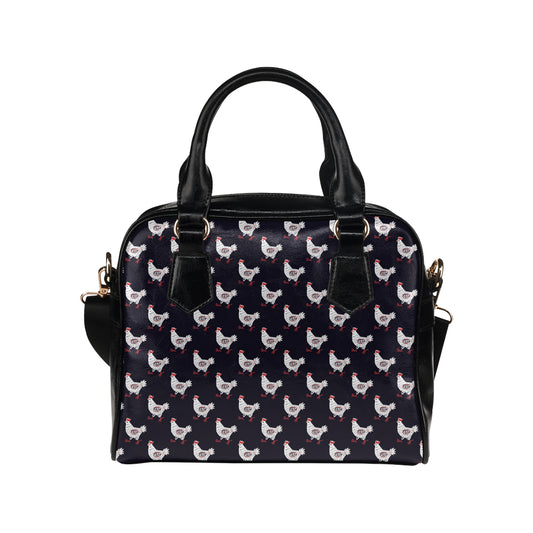 Chicken Pattern Print Design 03 Shoulder Handbag