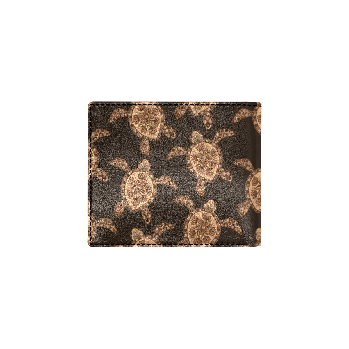 Tribal Sea Turtle Pattern Print Design T09 Men's ID Card Wallet