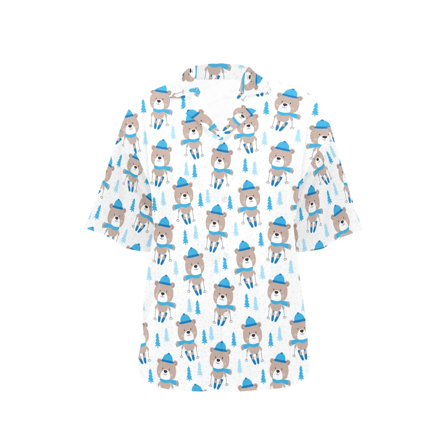 Ski Print Design LKS306 Women's Hawaiian Shirt