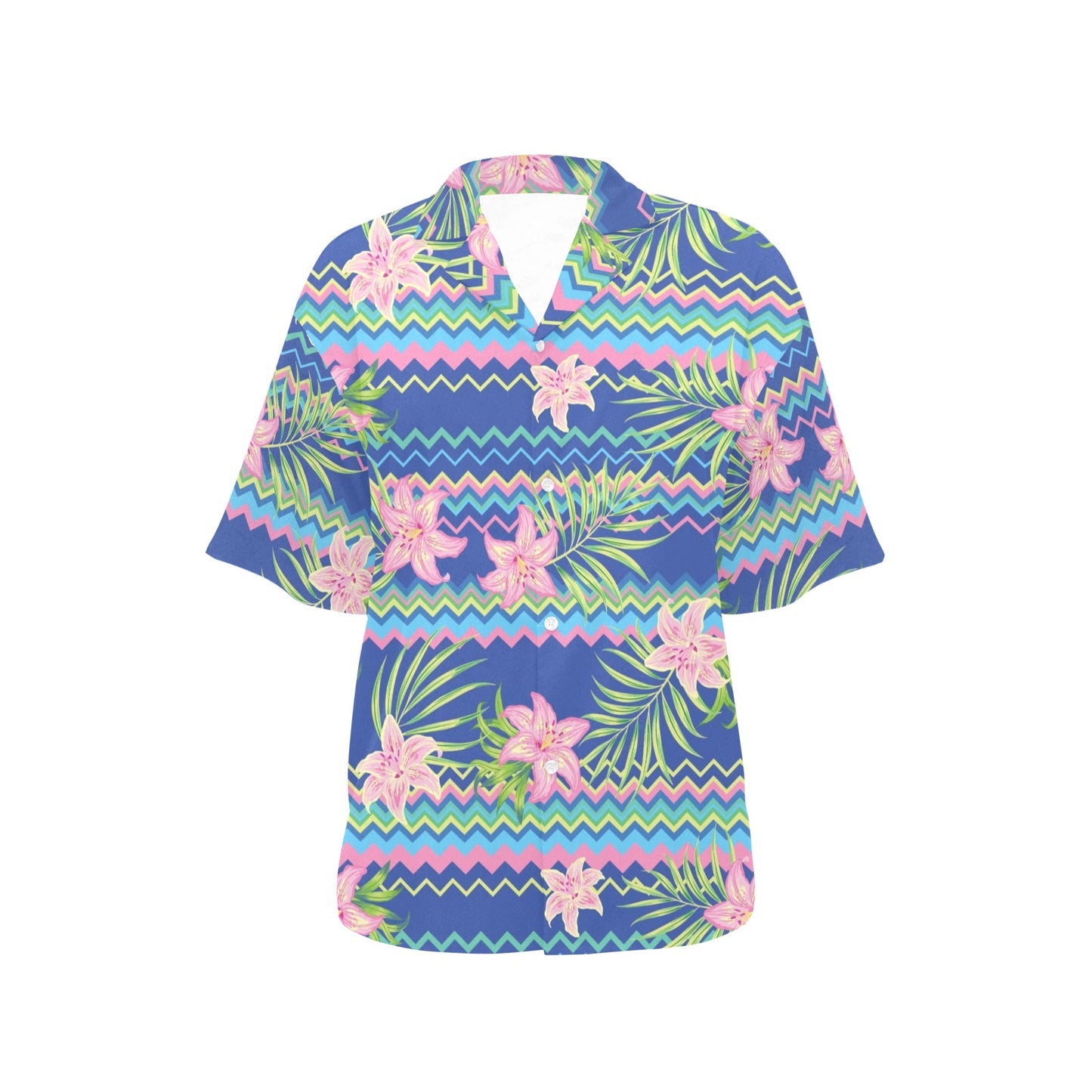 Lily Pattern Print Design LY015 Women's Hawaiian Shirt