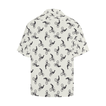 Mountain bike Pattern Print Design 01 Men's Hawaiian Shirt