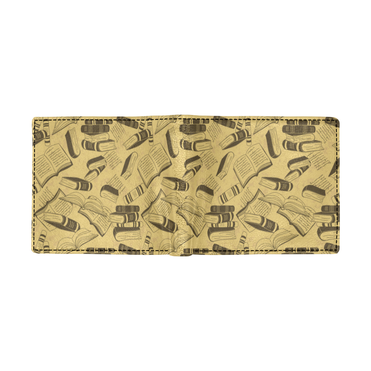Book Pattern Print Design 02 Men's ID Card Wallet