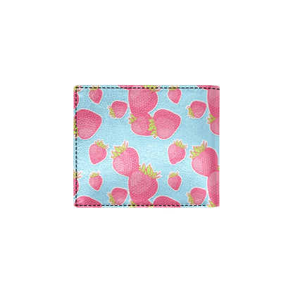 Strawberry Pattern Print Design SB04 Men's ID Card Wallet